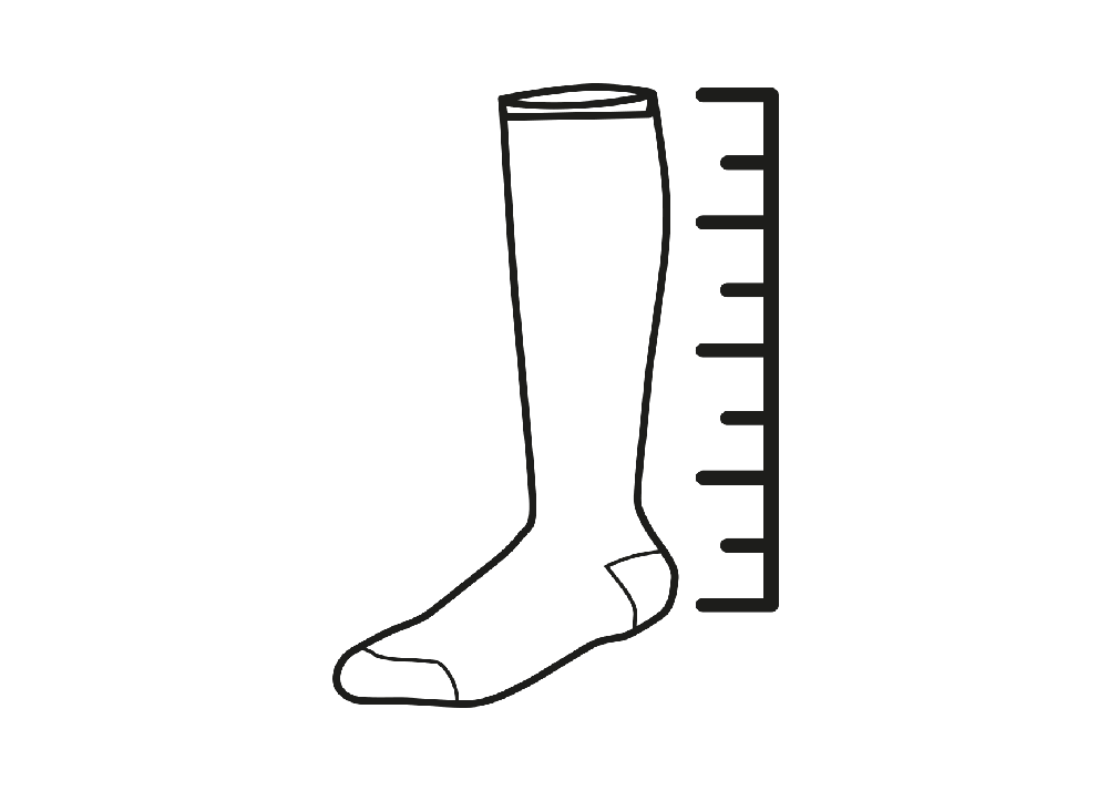 Extra hohe Socken